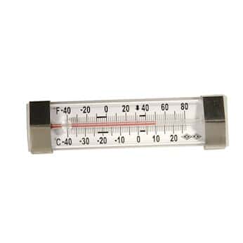 Digi-Sense Liquid-In-Glass Refrigerator/Freezer Thermometer; -40 to 27C (-40 to 80F), Steel Case