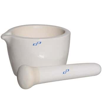 Cole-Parmer Mortar and Pestle Set, porcelain, 750 mL