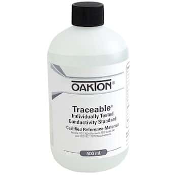 Oakton Traceable® Conductivity and TDS Standard, Individually-Tested, 10,000 µS; 500 mL