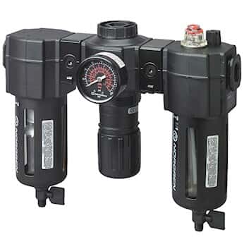 Neptune Air set for air drive mixer; complete set includes regulator, filter, and lubricator