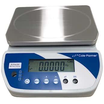 Cole-Parmer Symmetry IS Plus 6H IS-Series Hi-Resolution Compact Industrial Bench Scale, 6kg x 0.2g, Universal Power