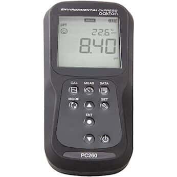 Oakton PC260 Waterproof Dual-Channel pH, ORP, Conductivity, TDS, Resistivity, and Salinity Handheld Meter