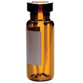 Kinesis Crimp Vial, Amber Glass, 0.3 mL, 11 mm, Fused Insert/Label/Filling Lines; 100/pk