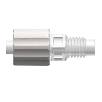 Value Plastics ABSML-6005-1 Fitting, White Nylon over Polypropylene, Male Luer with Rotating Lock Ring, 5/16