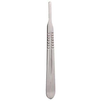 Cole-Parmer Nickel Dissecting Blade Handle, #4 for #20 to #25 Blades; 1/Pk