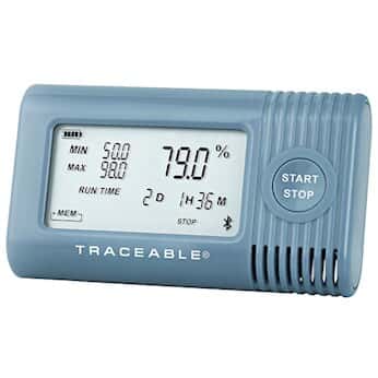 Traceable Temperature/Humidity Bluetooth® Enabled Data Logger Compatible with TraceableGO™ App and TraceableLIVE® Cloud Service; Ambient Sensor