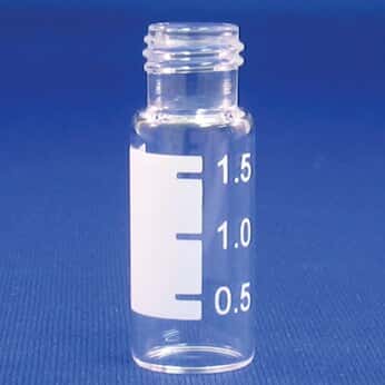 Cole-Parmer Wide Neck Vial, Clear, 2 mL, 9 mm Thread