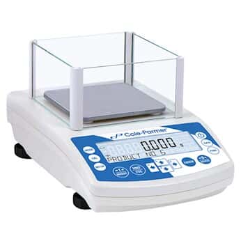 Cole-Parmer Symmetry LT-363.N Precision Toploading Balance with LCD, 360g x 1mg, Internal Calibration; NTEP