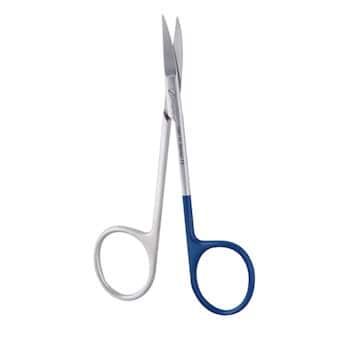 Cole-Parmer Iris Fine Tip Scissors, Premium Grade, Curved, 4.5