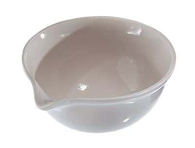 CoorsTek 60205 Porcelain Standard-Form Evaporating Dish, 525 mL; 12/Cs