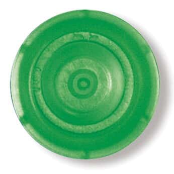 BrandTech 759242 Round Caps for Ultra-Micro UV-Cuvettes, Green, 100/pack