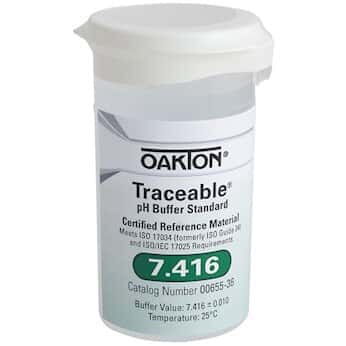 Oakton Traceable® One-Shot™ Buffer Solution, Clear, pH 7.416; 6 x 100 mL Vials