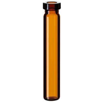 Kinesis Crimp Vial, Amber Glass, 1.2 mL, 8 mm, Flat Bo