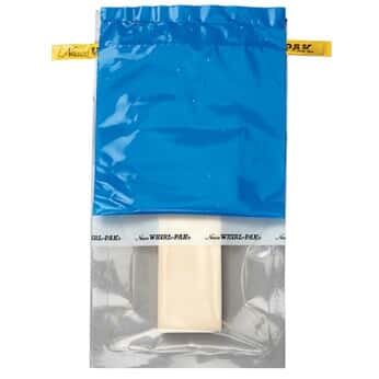Whirl-Pak B01591WA Hydrated PolySponge™ Sampling Bag with Sampling Sponge and Gloves, 18 oz, Sterile; 100/Bx