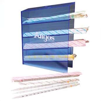 Argos Technologies Acrylic Pipette Organizing Rack; Blue