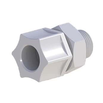 Cole-Parmer VapLock™ Fitting, Polypropylene, Straight, Compression to Threaded Adapter, 3/4