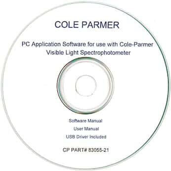 Cole-Parmer PC application software for Visible Light 