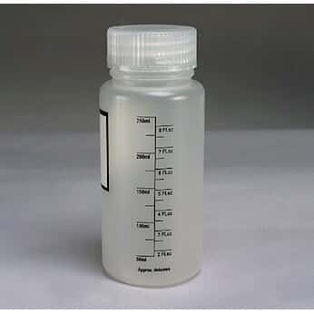 Dynalon Graduated Wide-Mouth Bottle, PP, write-on labe