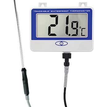 Traceable Remote Probe Digital Thermometer with Calibration; 1 Extra-Long Stainless Steel Probe