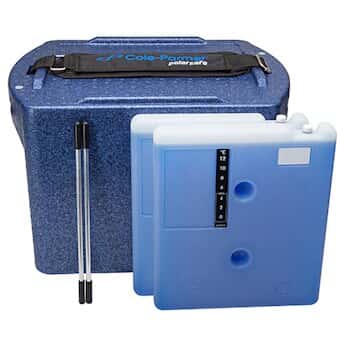 Cole-Parmer PolarSafe® Transport Box 20 L with Two 4°C