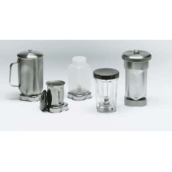 Eberbach 8575 Mini containers with screw SS lids for one-liter blenders; 3 to 20 mL capacity