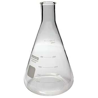 Cole-Parmer elements Plus Glass Erlenmeyer Flask, 3000