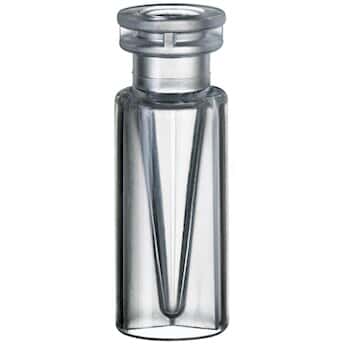 Kinesis Snap Top Vial with Fused Silanized Glass Insert, Polymethylpentene, 0.2 mL, Neck Dia. 11 mm; 1000/pk