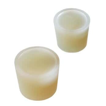 High-Purity Solid Silicone Stoppers, Euro Size 75D; 1/