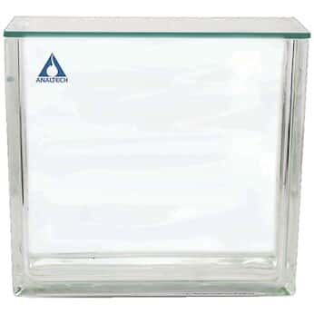 Analtech developing standard tank with lid, capacity: five 20 x 20 cm plates