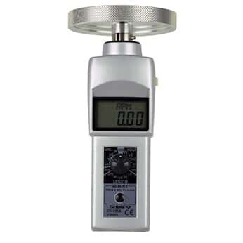 Shimpo DT-105A-12KMW Digital Contact Tachometer, LCD Display, 12