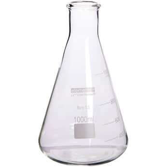 Cole-Parmer elements Erlenmeyer Flask, Glass, 2000 mL,