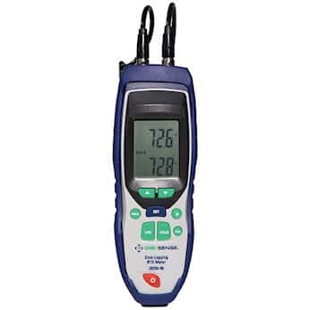 Digi-Sense RTD Thermometer, 2-Input Data Logging, NIST-Traceable Calibration