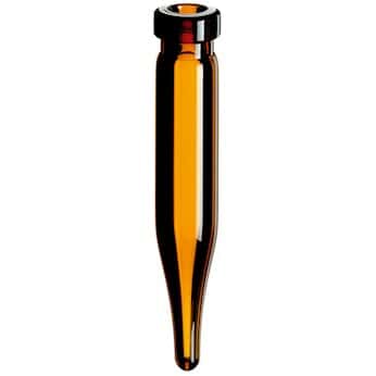 Kinesis Crimp Vial, Amber Glass, 0.7 mL, 8 mm, Conical Bottom; 1000/pk