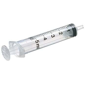 Cole-Parmer Clear Disposable Syringe, Luer Slip Centric Tip, Non-Sterile, 3 mL; 350/Pk