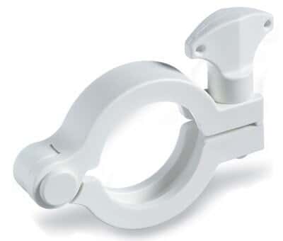 Masterflex Sanitary Clamp with White Knob, Nylon, 4