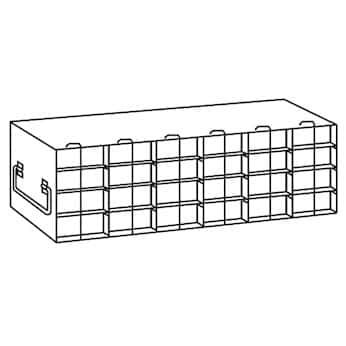 Argos Technologies PolarSafe® Upright Freezer Rack for 80-Place Tube Boxes, 8 x 3 Array