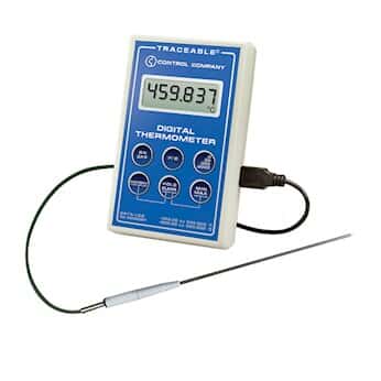 Traceable 6413 Scientific Single-Input RTD Thermometer with USB and Bullet Probe