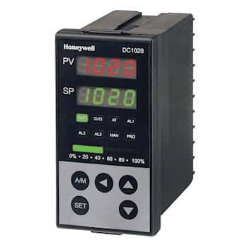 Honeywell DC1020CT-302-000-E Temperature Controller, TC, 1/8-DIN, Current Output, 2 alarms
