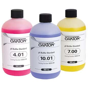 Oakton Buffer Pack; 10 x 500 mL of each pH 4.01, 7.00, and 10.01