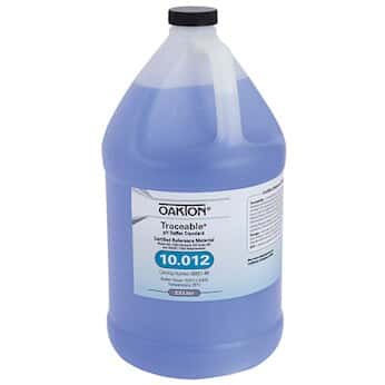 Oakton Traceable® pH Standard Buffer with Calibration, Blue, pH 10; 4 L