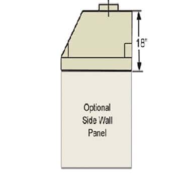 Cole-Parmer Canopy Hood Side Panel, Wall & Ceiling, Fi