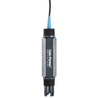 Cole-Parmer Solution Grounded pH Probe, DJ/PPS/100Ohm RTD; Plug/BNC
