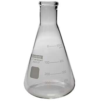 Cole-Parmer elements Plus Glass Erlenmeyer Flask, 500 