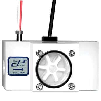 Masterflex Paddlewheel Flowmeter, 0.08 to 10 GPM, PP, 