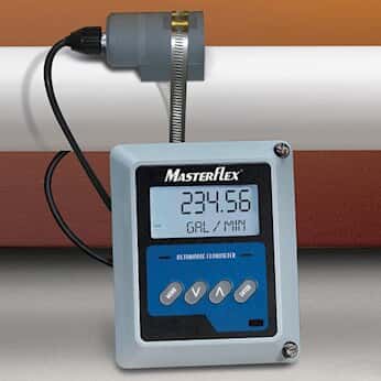 Masterflex Doppler Ultrasonic Flow Monitor, LCD, 4 To 20 mA In/Out; 0.15 To 30 Ft/sec 