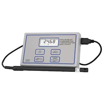 Traceable Universal Thermohygrometer with Calibration, 10 to 95% RH, -40 to 220°F