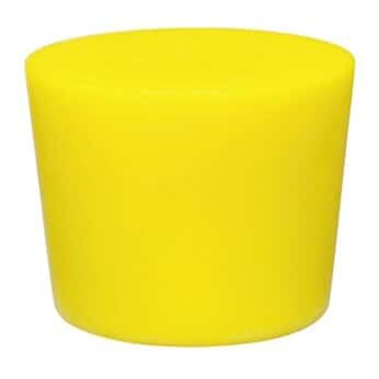 Cole-Parmer 纯色硅胶瓶塞, 标准尺寸 12, 黄色; 1 个/袋