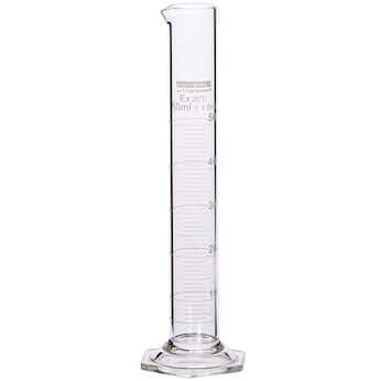 Cole-Parmer elements Graduated Cylinder, Glass, Hexago
