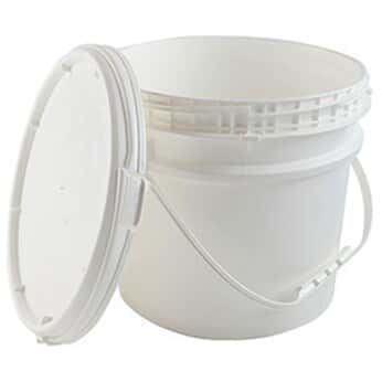 Cole-Parmer Screw-Top HDPE Pail with Handle, 3.5 gal (