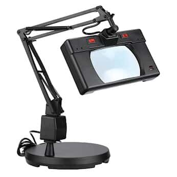 Electrix LED Illuminated Magnifier, Articulating arm, Weighted base, 30